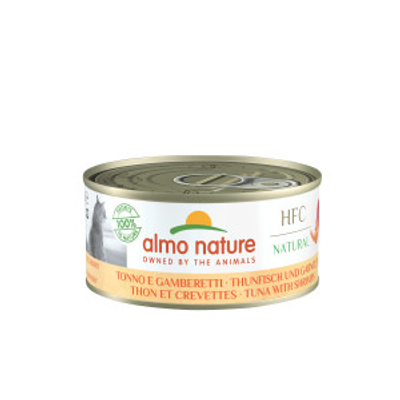 Almo Nature HFC Natural Tonijn en Garnalen natvoer kat (150 g) 12 x 150 g - kattenbrokken - natvoer katten