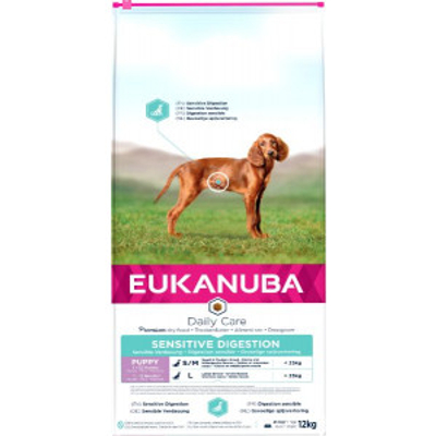 Eukanuba Daily Care Puppy Sensitive Digestion 2 x 12 kg - hondenbrokken