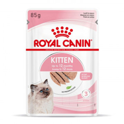Royal Canin Kitten Loaf (mousse) natvoer kat 85g 4 dozen (48 x 85 g) - kattenbrokken - natvoer katten