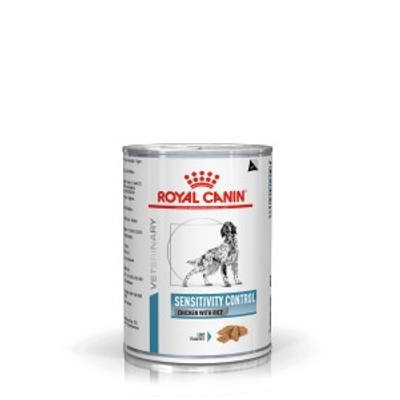 Royal Canin Veterinary Sensitivity Control kip met rijst natvoer hond (blik) 4 trays (48 x 410 g) - natvoer honden