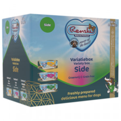 Renske Vers Bereid Variatiebox Side graanvrij 30 x 95 gr - natvoer honden