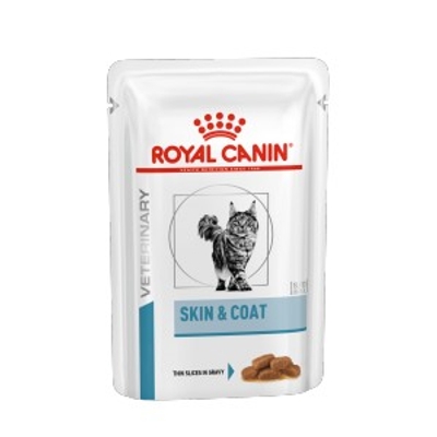Royal Canin Veterinary Skin & Coat zakjes kattenvoer 4 dozen (48 x 85 g) - natvoer katten - kattenbrokken - natvoer katten
