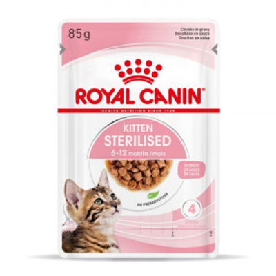 Royal Canin Kitten Sterilised in gravy 24 x 85 gr - natvoer katten