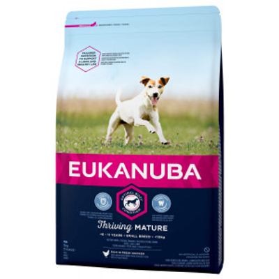 Eukanuba Mature Small Breed kip hondenvoer 3 x 3 kg - hondenbrokken