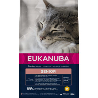Eukanuba Senior kip kattenvoer 2 x 2 kg - kattenbrokken