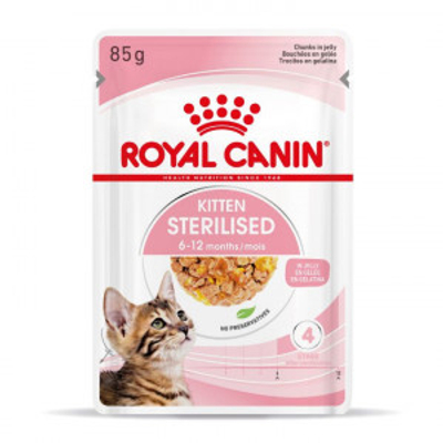 Royal Canin Kitten Sterilised natvoer in jelly (85 g) 4 dozen (48 x 85 g) - kattenbrokken - natvoer katten