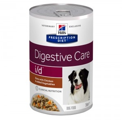 Hill's Prescription Diet I/D Digestive Care stoofpotje voor hond met kip en groenten blik 1 tray (24 x 156 g) - natvoer honden - hondenbrokken - natvoer honden