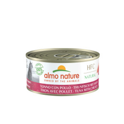 Almo Nature HFC Natural tonijn en kip natvoer kat (150 g) 12 x 150 g - kattenbrokken - natvoer katten