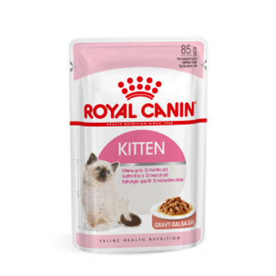 Royal Canin Kitten natvoer in gravy (85 g) 4x in Saus (48x85 g) - kattenbrokken - natvoer katten