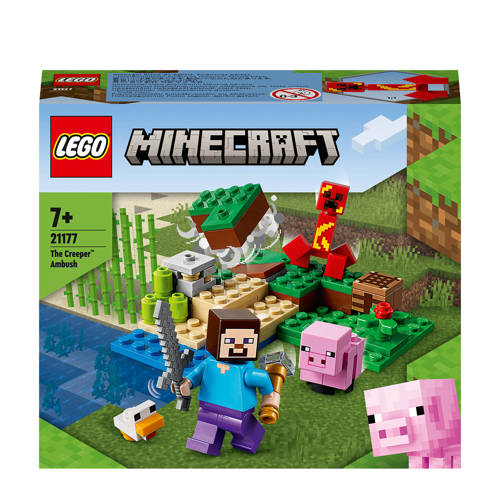 LEGO Minecraft De Creeper hinderlaag 21177 Bouwset