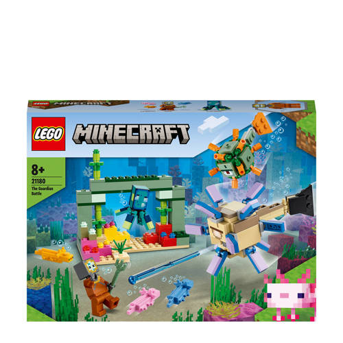 LEGO Minecraft De Bewakersstrijd 21180 Bouwset