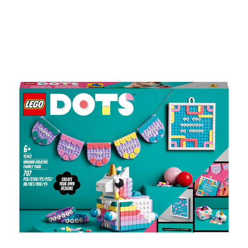 LEGO Dots Eenhoorn creatieve gezinsset 41962 Bouwset