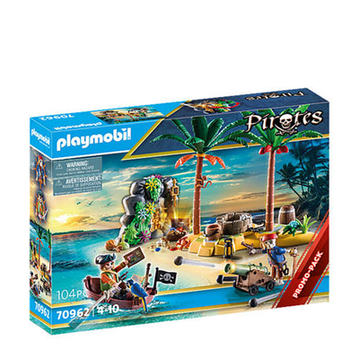 PLAYMOBIL Pirates Piratenschateiland met skelet - 70962