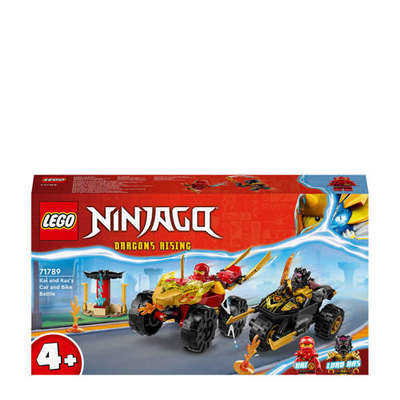LEGO Ninjago Kai en Ras' duel tussen auto en motor 71789