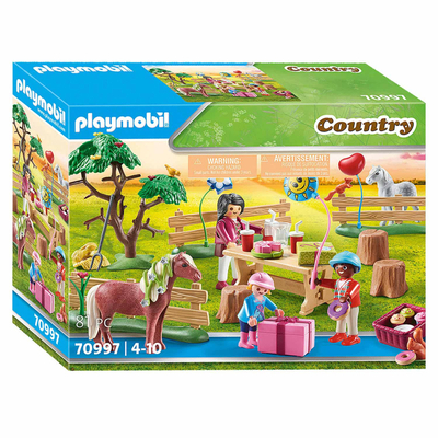 PLAYMOBIL Country - Kinderverjaardagsfeestje op de ponyboerderij 70997