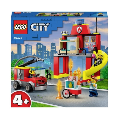 LEGO City De Brandweerkazerne en de Brandweerwagen 60375