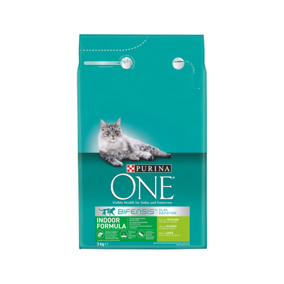 Purina One Adult Indoor - Kalkoen - 2 x 3 kg - kattenbrokken