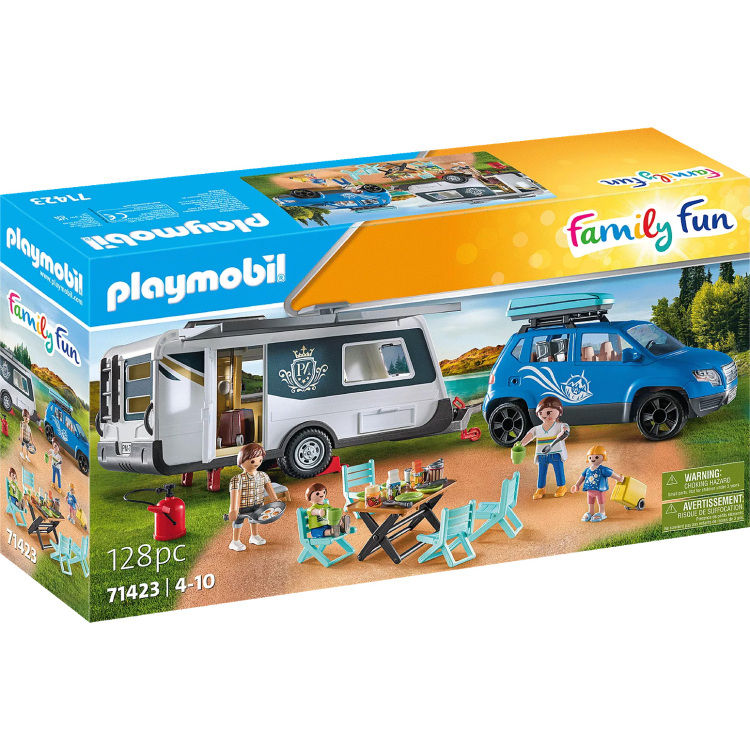 Playmobil Family Fun Caravan met auto - 71423