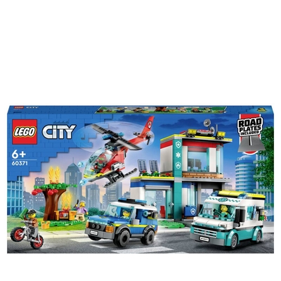 LEGO City Hoofdkwartier van hulpdienstvoertuigen 60371