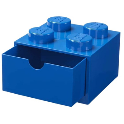 Lego - Opbergbox Bureaulade Brick 4 - Kunststof - Blauw