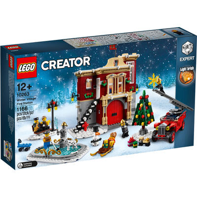 LEGO Creator Expert 10263 Brandweerkazerne in winterdorp
