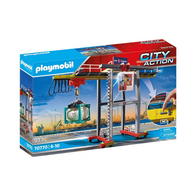 PLAYMOBIL City Action Cargo Portaalkraan met containers - 70770