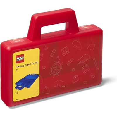 LEGO - Sorteerkoffer To Go - Polypropyleen - Rood
