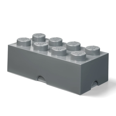 LEGO Opbergsteen met 8 noppen - grijs