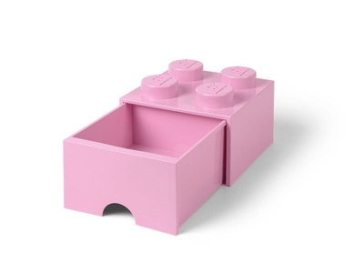 LEGO Opbergsteen met 4 noppen en 1 lade - lichtpaars
