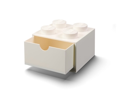 Lego - Opbergbox Bureaulade Brick 4 - Kunststof - Wit