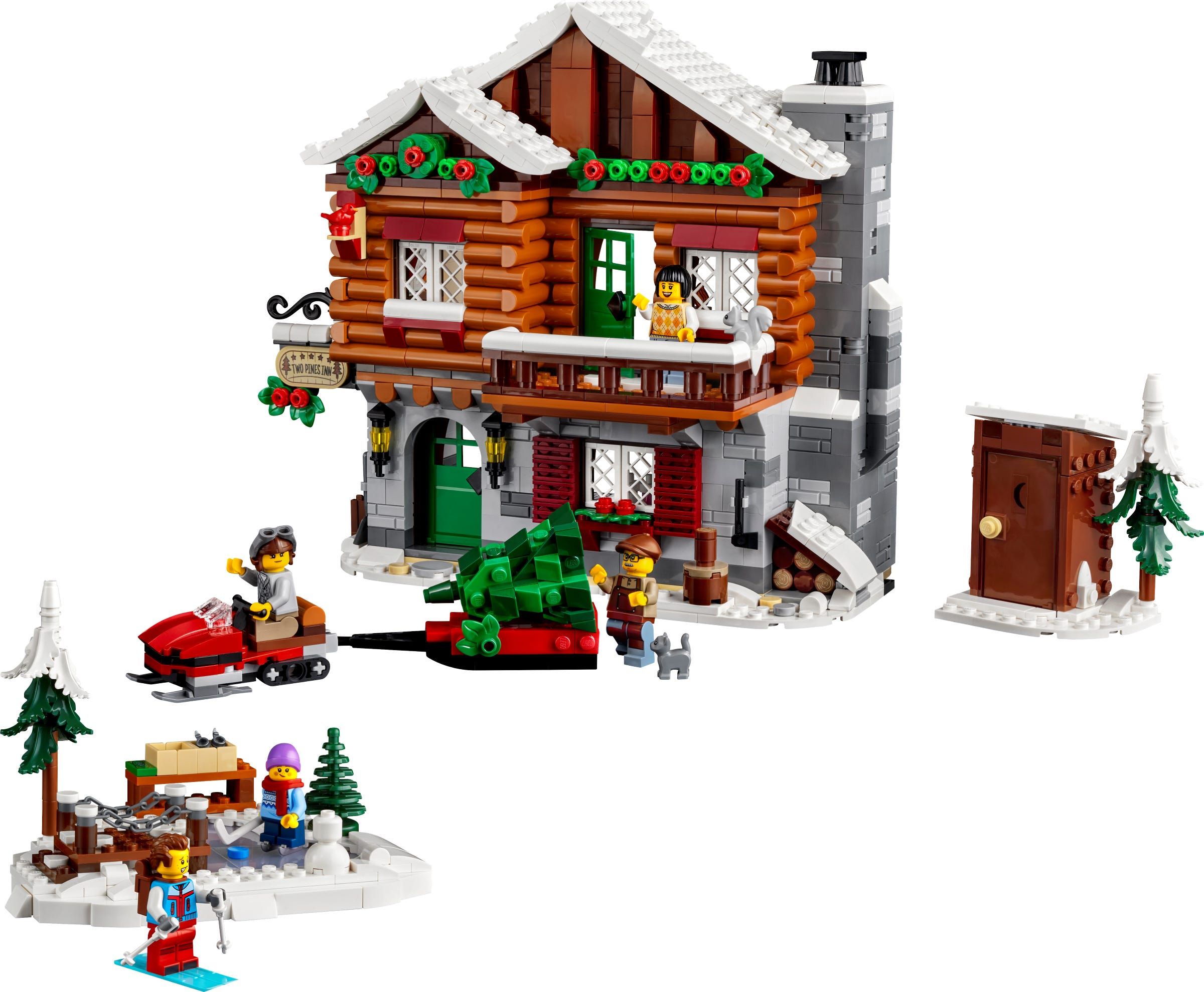 LEGO 10325 Icons Skihut Modelhuis Bouw en Decoratie Set