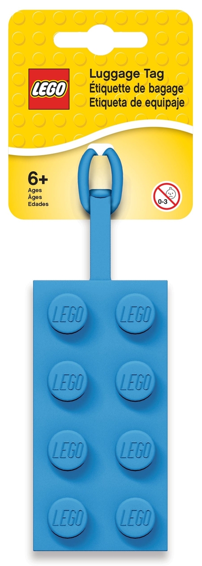 LEGO 2x4 blauw bagagelabel