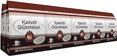 Kanis & Gunnink Koffiepads Dark Roast - 10 x 36 stuks