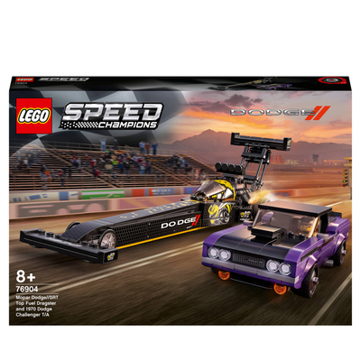 LEGO Speed Champions Mopar Dodge//SRT Top Fuel Dragster en 1970 Dodge Challenger T/A - 76904