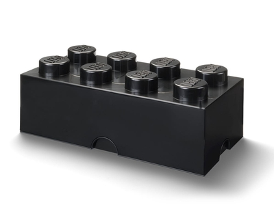 LEGO Opbergsteen met 8 noppen - zwart