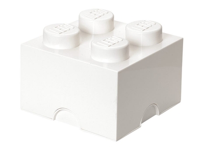 LEGO Opbergsteen met 4 noppen - wit