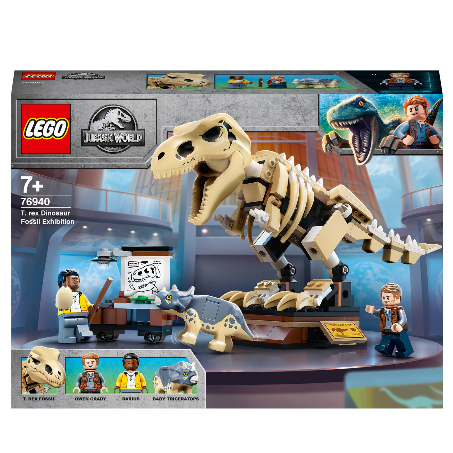 LEGO Jurassic World Tentoonstelling dinosaurusfossiel van T. rex - 76940