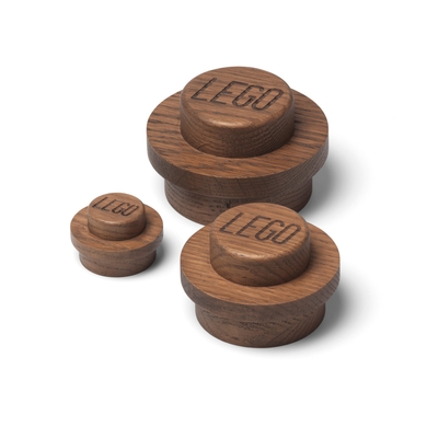LEGO Houten muurhangerset - donker eiken