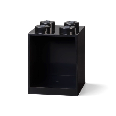 LEGO Kastje met 4 noppen - zwart