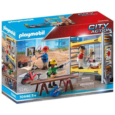 PLAYMOBIL City Action Stelling met werklieden - 70446