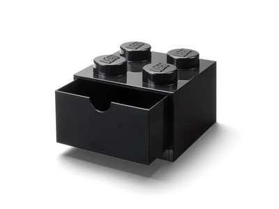 LEGO - Opbergbox Bureaulade Brick 4 - Kunststof - Zwart