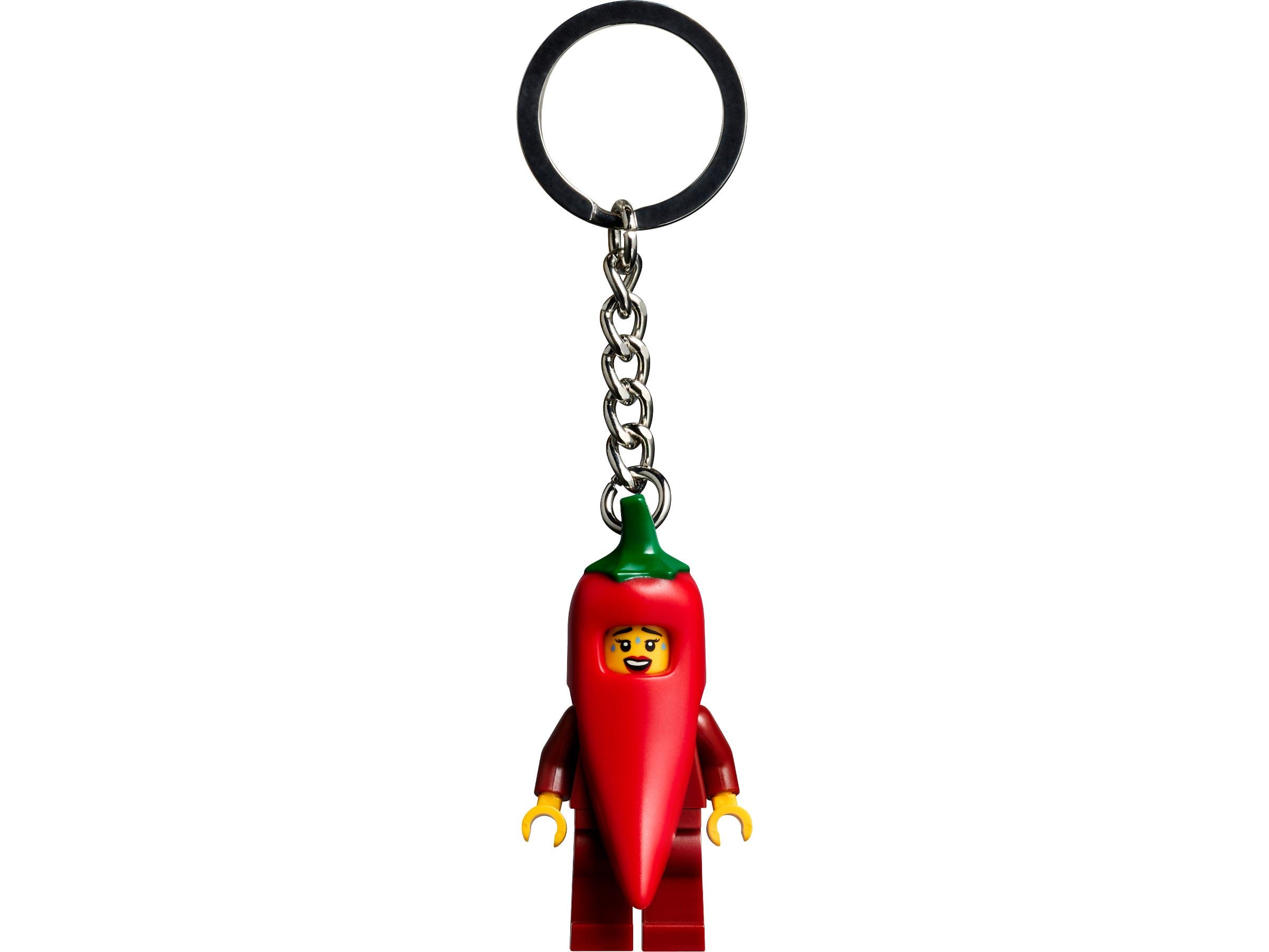 LEGO Classic Sleutelhanger - Meisje in Chilipeperpak