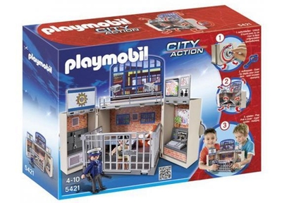 PLAYMOBIL - PLAYMOBIL Reddingsdiensten 5421 Speelbox Politiestation