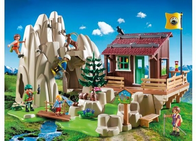 PLAYMOBIL Bergbeklimmers met berghut  - 9126