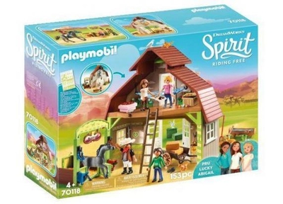 PLAYMOBIL Spirit Schuur met Lucky, Pru en Abigail - 70118