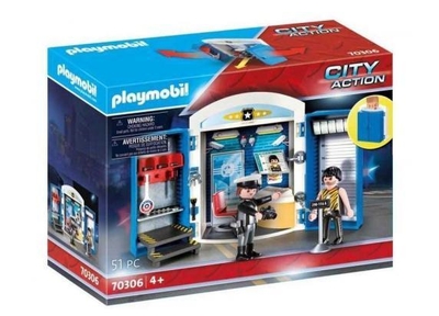 PLAYMOBIL - PLAYMOBIL Reddingsdiensten 70306 Speelbox Politiestation