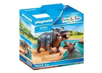 PLAYMOBIL Family Fun Nijlpaard met baby - 70354