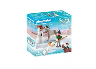 PLAYMOBIL Spirit Sneeuwpret met Snips & Meneer Carrots - 70398