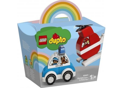 LEGO - DUPLO 10957 LEGO DUPLO Brandweerhelikopter en politiewag