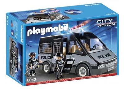 Politie celwagen met licht en geluid / Fourgon de police avec sirène et gyrophare